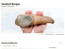 Tablet Screenshot of geoduckrecipes.com